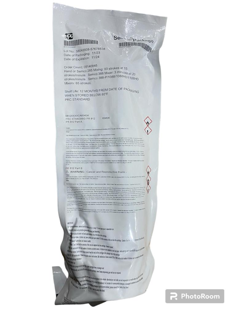 PPG PR812 HighTemperature Firewall Sealant 6 oz 654SemKit 17