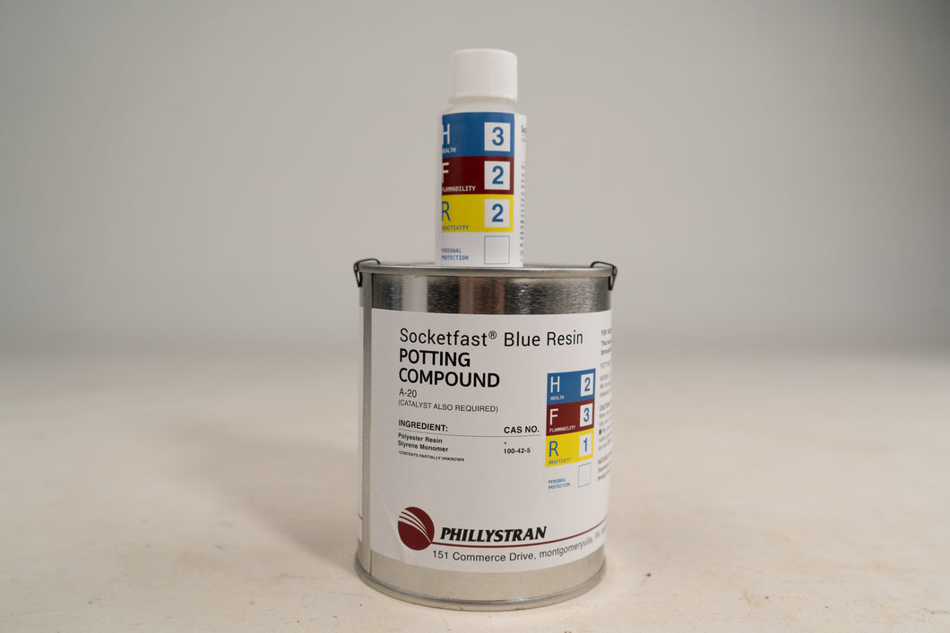 SOCKETFAST BLUE RESIN, A-20 + Catalyst Pint Kit $149