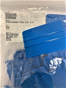 Semco 229394, Flat smoothing Spreader, 4" Blue. Each $12.50
