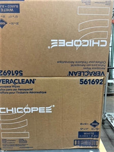 VeraClean Aerospace Wipe, 12"x17" ,Case of 1000 wipes, 561692