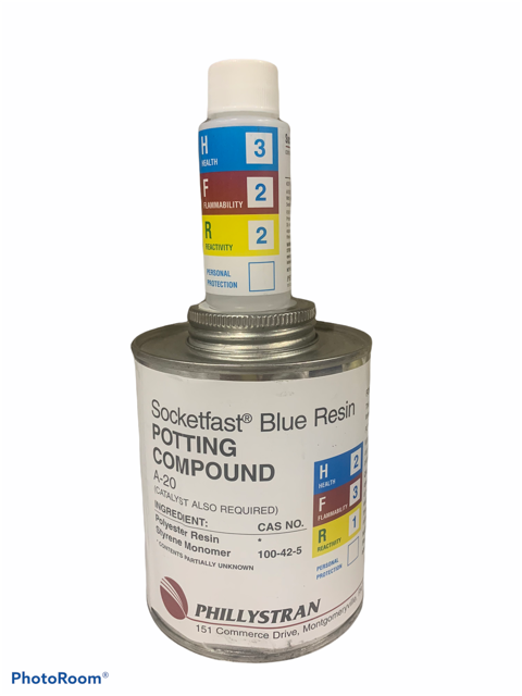 Socketfast SOCKETFAST BLUE RESIN, A-20 + Catalyst Pint Kit $118.50 – MROSupplyShop