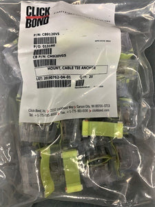 Click Bond CB9120V5 Cable Tie Anchor , Pk. of 25