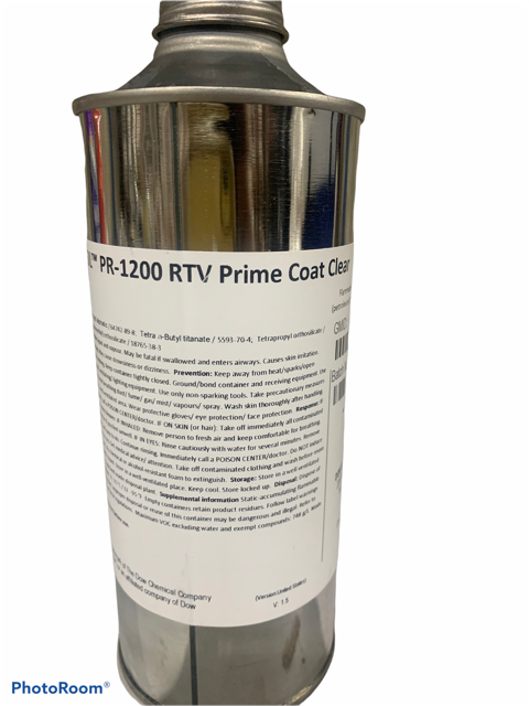 Plastic Rtv Primer DOWSIL™ PR-1200 RTV Prime Coat, Clear, Pint (309 Gram) $42.75 ...